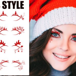 Christmas Liner With Personalized Creative Makeup Stickers